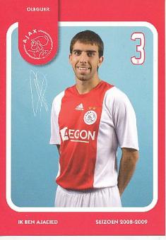 Oleguer  Ajax Amsterdam  Fußball Autogrammkarte Druck signiert 