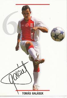 Tomas Galasek  Ajax Amsterdam  Fußball Autogrammkarte Druck signiert 