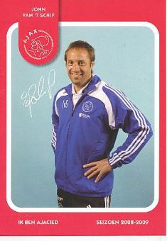 John van`t Schip  Ajax Amsterdam  Fußball Autogrammkarte Druck signiert 