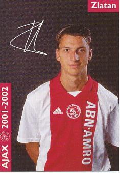 Zlatan Ibrahimovic  Ajax Amsterdam  Fußball Autogrammkarte Druck signiert 
