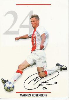 Markus Rosenberg  Ajax Amsterdam  Fußball Autogrammkarte Druck signiert 
