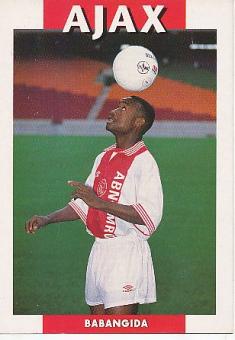 Tijani Babangida  Ajax Amsterdam  Fußball Autogrammkarte 