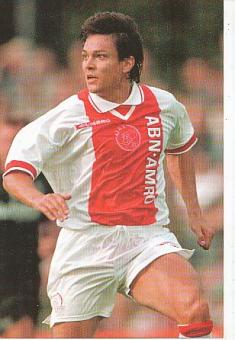 Jari Litmanen  Ajax Amsterdam  Fußball Autogrammkarte 