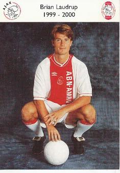 Brian Laudrup  Ajax Amsterdam  Fußball Autogrammkarte 