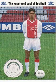 Tarik Oulida   Ajax Amsterdam  Fußball Autogrammkarte 