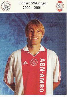 Richard Witschge  Ajax Amsterdam  Fußball Autogrammkarte 