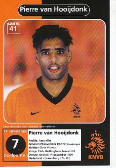 Pierre van Hooijdonk  Holland  Fußball Autogrammkarte 