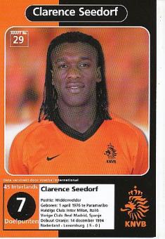 Clarence Seedorf    Holland  Fußball Autogrammkarte 