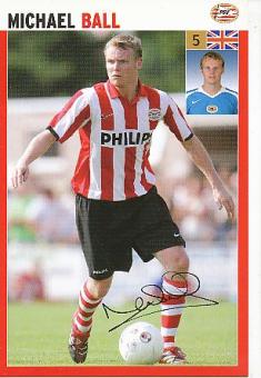 Michael Ball  PSV Eindhoven  Fußball Autogrammkarte Druck signiert 
