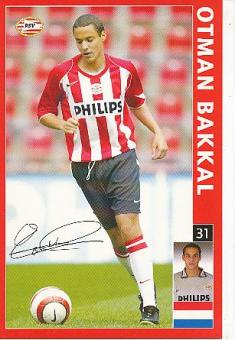 Otman Bakkal  PSV Eindhoven  Fußball Autogrammkarte Druck signiert 
