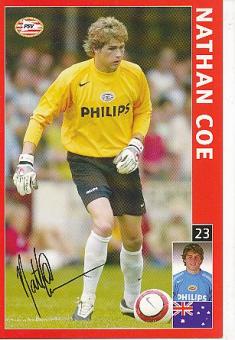 Nathan Coe  PSV Eindhoven  Fußball Autogrammkarte Druck signiert 