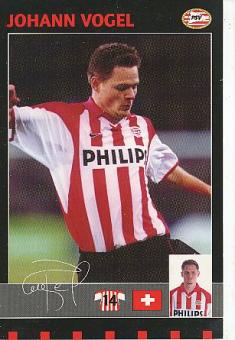Johann Vogel  PSV Eindhoven  Fußball Autogrammkarte Druck signiert 