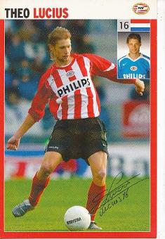 Theo Lucius  PSV Eindhoven  Fußball Autogrammkarte Druck signiert 