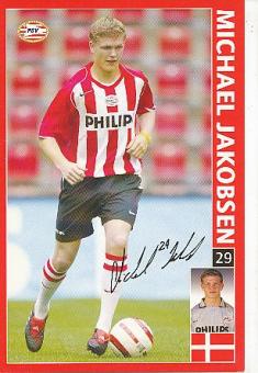 Michael Jakobsen  PSV Eindhoven  Fußball Autogrammkarte Druck signiert 
