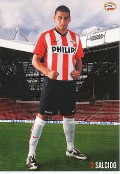 Carlos Salcido  PSV Eindhoven  Fußball Autogrammkarte 
