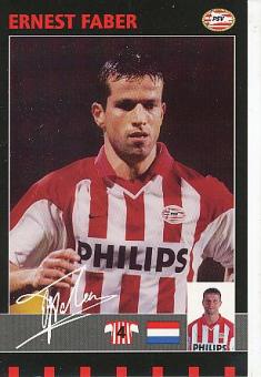 Ernest Faber  PSV Eindhoven  Fußball Autogrammkarte 