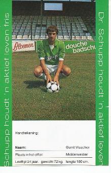 Gerrit Visscher  PEC Zwolle   Fußball Autogrammkarte 