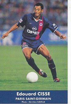 Edouard Cisse  PSG  Paris Saint Germain   Fußball Autogrammkarte 