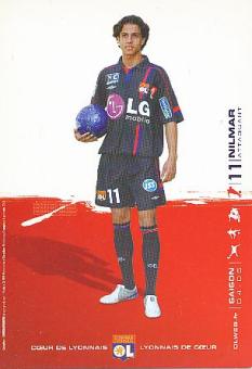 Nilmar  Olympique Lyon   Fußball Autogrammkarte 