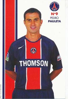 Pedro Pauleta   PSG  Paris Saint Germain   Fußball Autogrammkarte 