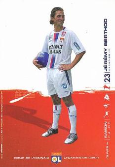 Jeremy Berthod  Olympique Lyon   Fußball Autogrammkarte 