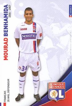 Mourad Benhamida  Olympique Lyon   Fußball Autogrammkarte 
