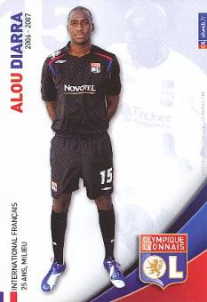 Alou Diarra  Olympique Lyon   Fußball Autogrammkarte 