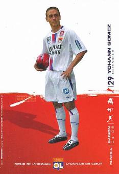 Yohann Gomez  Olympique Lyon   Fußball Autogrammkarte 