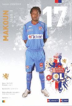 Jean Makoun   Olympique Lyon   Fußball Autogrammkarte 