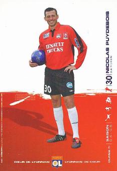 Nicolas Puydebois  Olympique Lyon   Fußball Autogrammkarte 