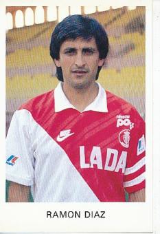 Ramon Diaz  AS Monaco   Fußball Autogrammkarte 