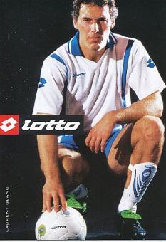 Laurent Blanc  Frankreich  Fußball Autogrammkarte 