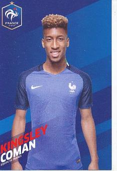 Kingsley Coman  Frankreich  Fußball Autogrammkarte 