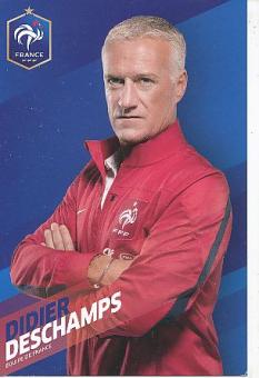 Didier Deschamps  Frankreich  Fußball Autogrammkarte 