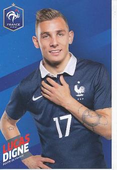 Lucas Digne  Frankreich  Fußball Autogrammkarte 