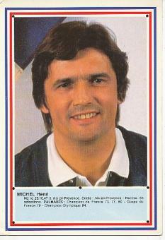 Henri Michel  Frankreich  Fußball Autogrammkarte 