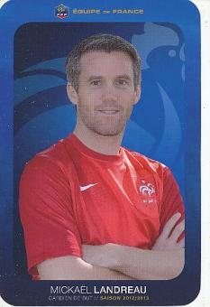 Mickael Landreau  Frankreich  Fußball Autogrammkarte 