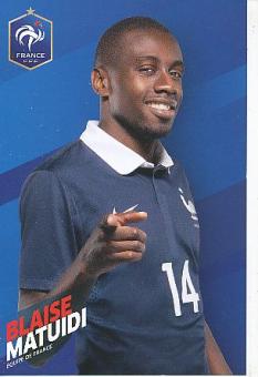 Blaise Matuidi  Frankreich  Fußball Autogrammkarte 