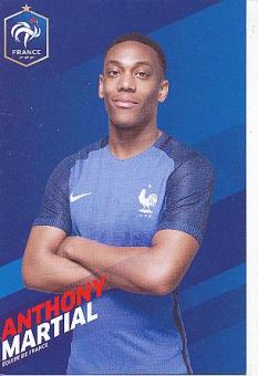 Anthony Martial  Frankreich  Fußball Autogrammkarte 