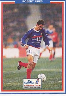Robert Pires  Frankreich  Fußball Autogrammkarte 