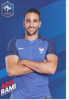 Adil Rami   Frankreich  Fußball Autogrammkarte 
