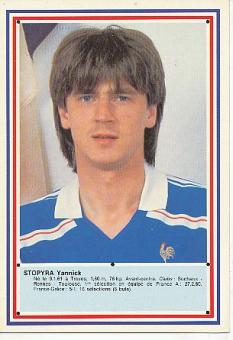 Yannick Stopyra  Frankreich  Fußball Autogrammkarte 