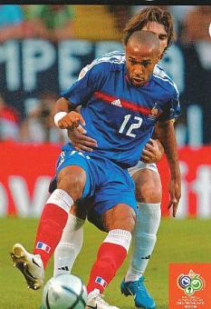 Thierry Henry   Frankreich  Fußball Autogrammkarte 