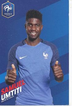 Samuel Umtiti   Frankreich  Fußball Autogrammkarte 