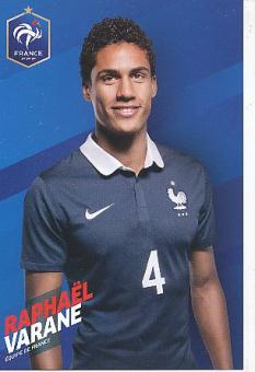 Raphael Varane   Frankreich  Fußball Autogrammkarte 