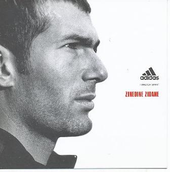 Zinedine Zidane   Frankreich  Fußball Autogrammkarte 