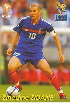 Zinedine Zidane   Frankreich  Fußball Autogrammkarte 