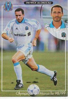 Patrick Blondeau   Olympique Marseille  Fußball Autogrammkarte 