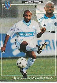 Hamada Jambay   Olympique Marseille  Fußball Autogrammkarte Druck signiert 