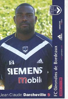 Jean Claude Darcheville   Girondis Bordeaux  Fußball Autogrammkarte Druck signiert 